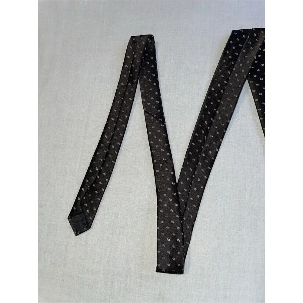 Lanvin Men’s Dress Tie Size 55” Brown 100% Silk Business Formal City Wedding